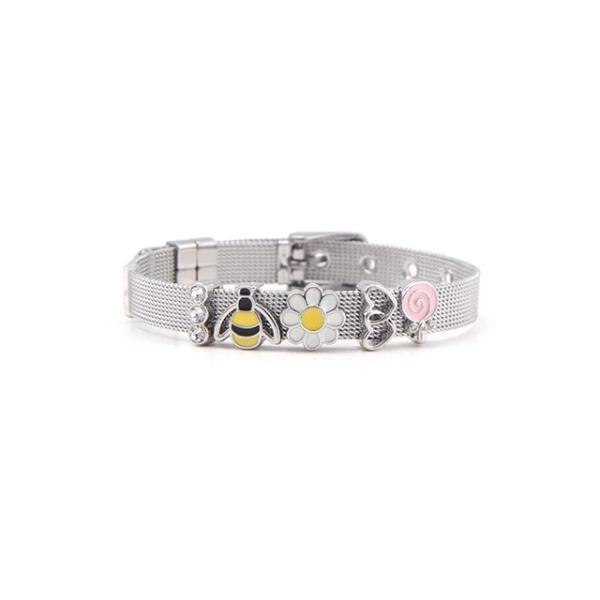 Leia Exquisite Charm Mesh Bracelet - NoraBags