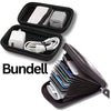 Accordion Card Wallet + Electronics Organizer Case