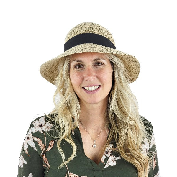 Anna-lilac wide brim sun hat for women, 50+SPF,OSFA – Bronteshop