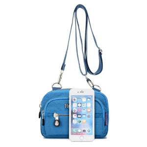 Flaminia Waterproof Nylon Crossbody Fanny Small Purse