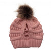 Pompom Ponytail Beanie