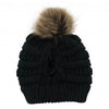 Pompom Ponytail Beanie