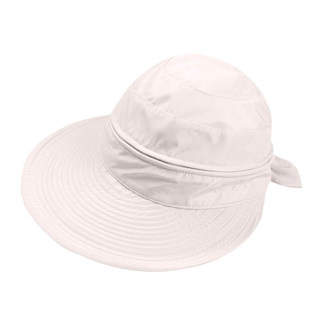 Wide Brim Convertible Summer Visor Hat