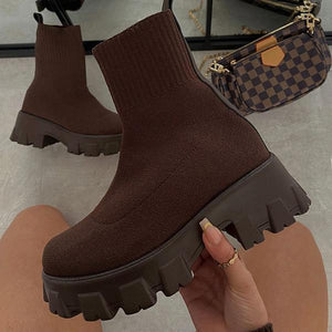 Knitted designer boots, -70% + Free Shipping