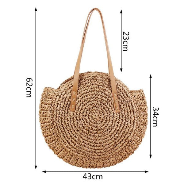 Summer Straw Beach Bag For Women - NoraBags