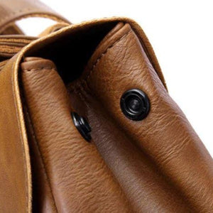 Tucson vegan leather backpack laptop