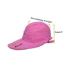 Wide Brim Convertible Summer Visor Hat
